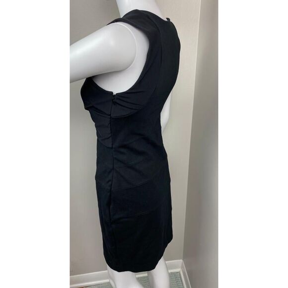 Express Criss-Cross Front Sleeveless Stretch Bodycon Dress Womens Small Black BN - Picture 3 of 9